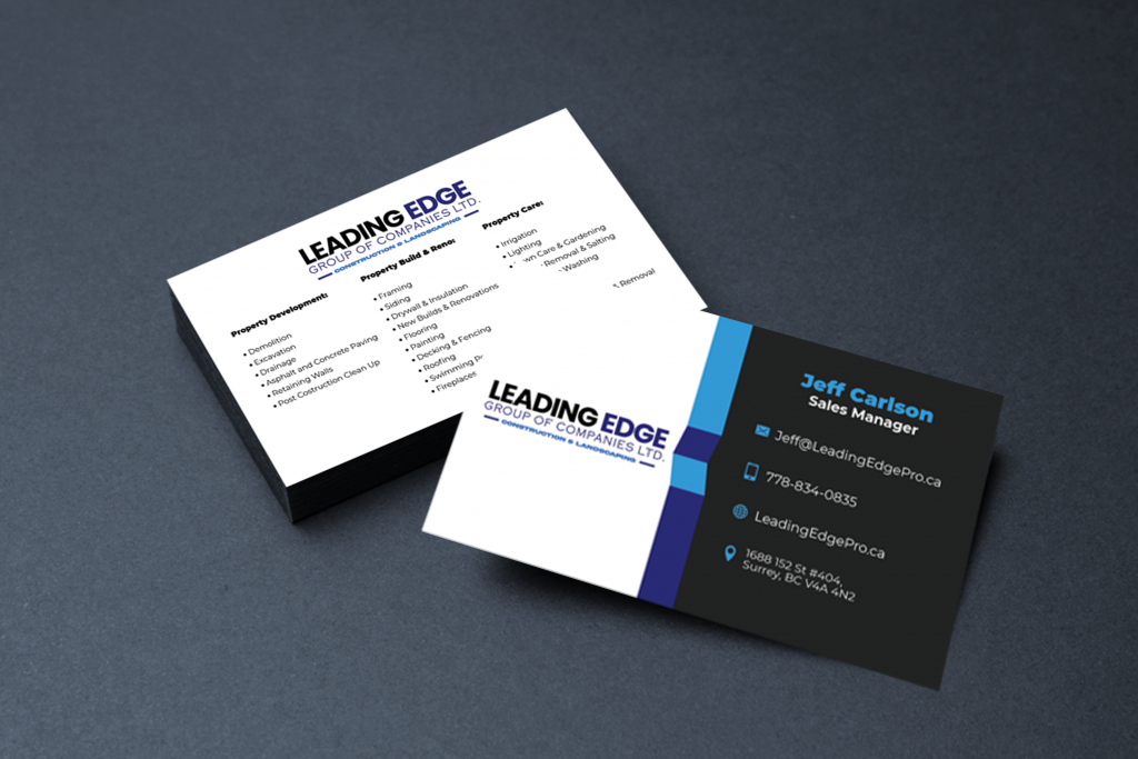 Business Cards Design Services for Property Development Companies